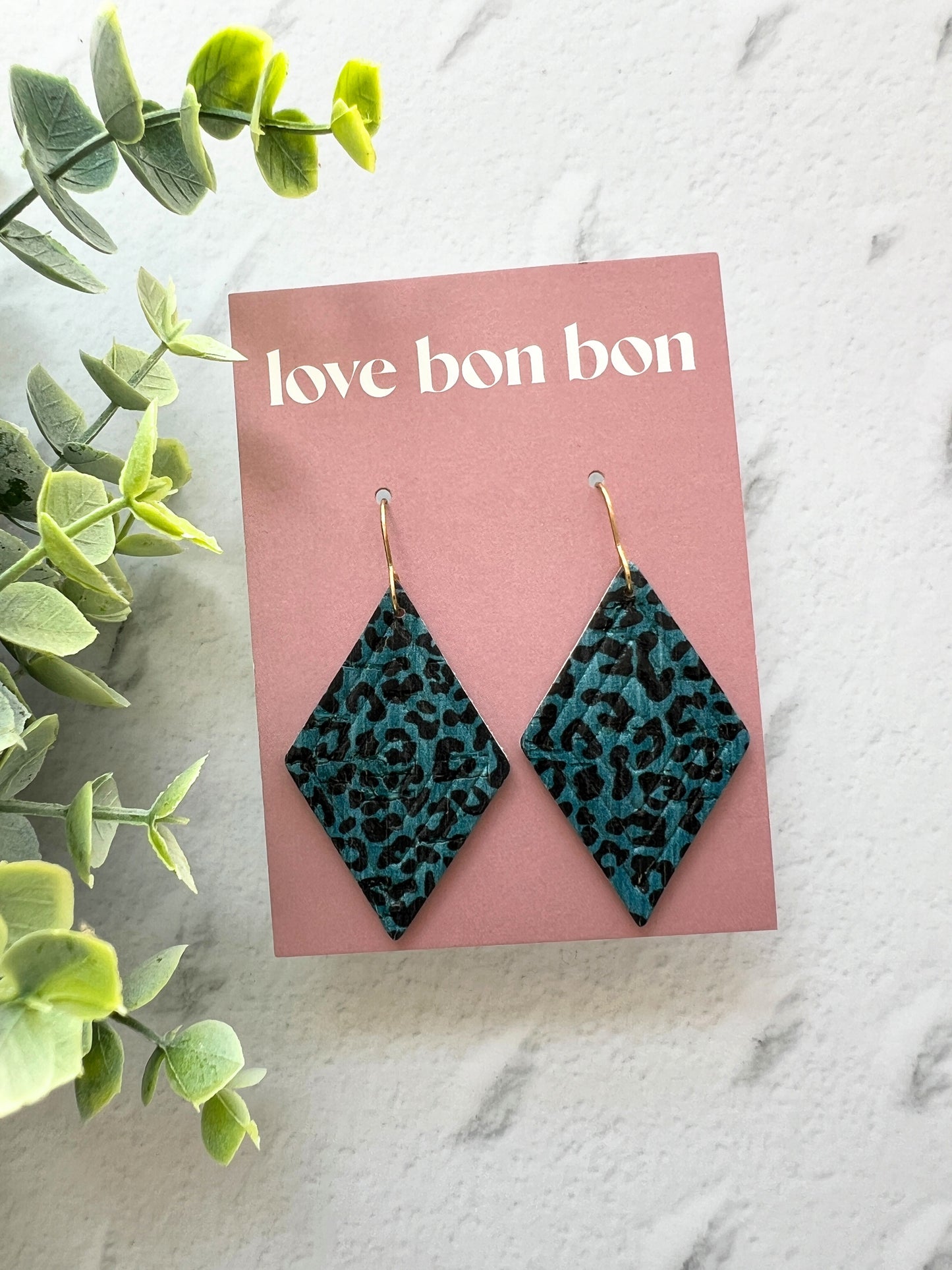 Blair - Embossed Tall Diamond Dangle Earring