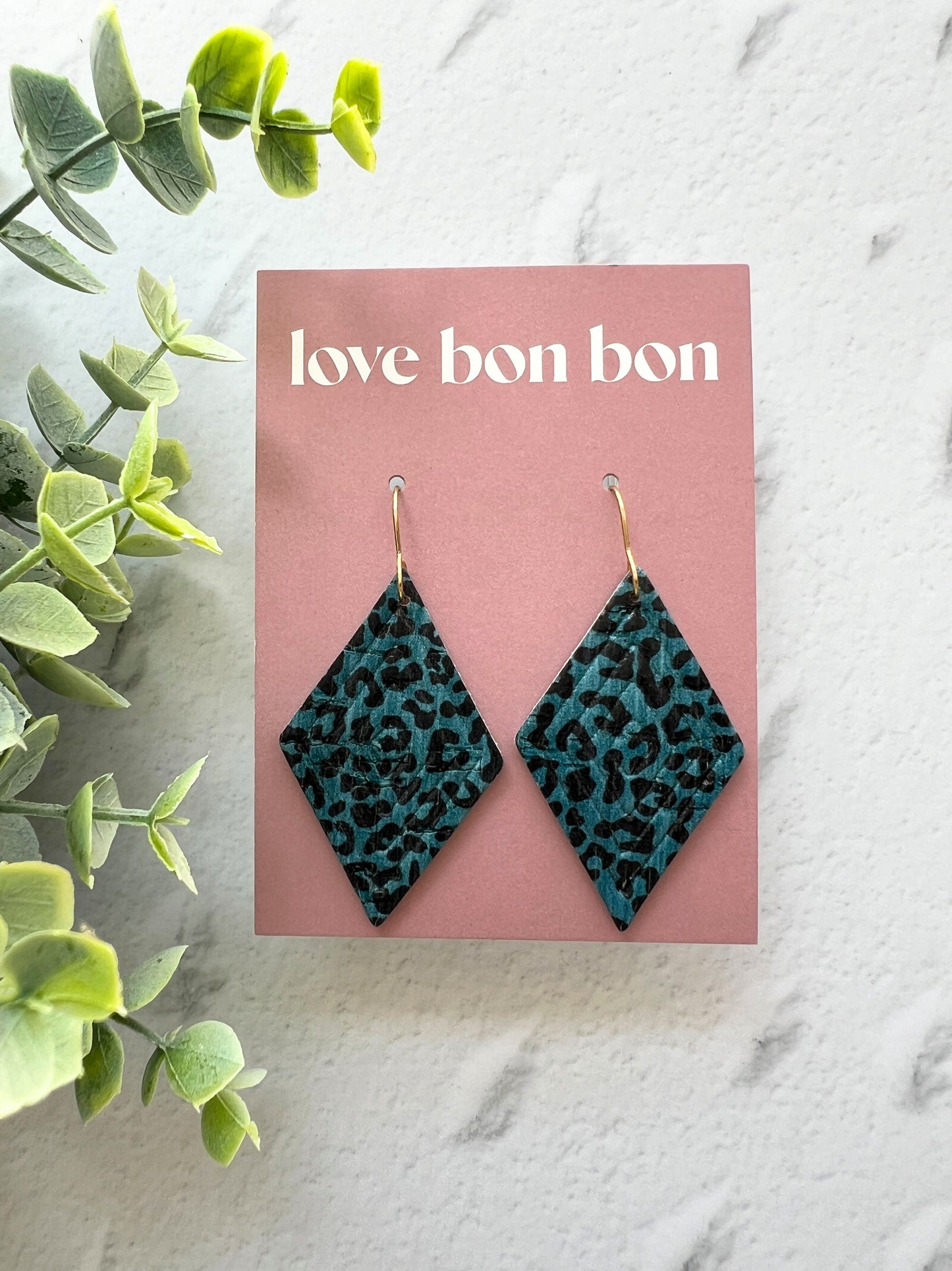 Blair - Embossed Tall Diamond Dangle Earring