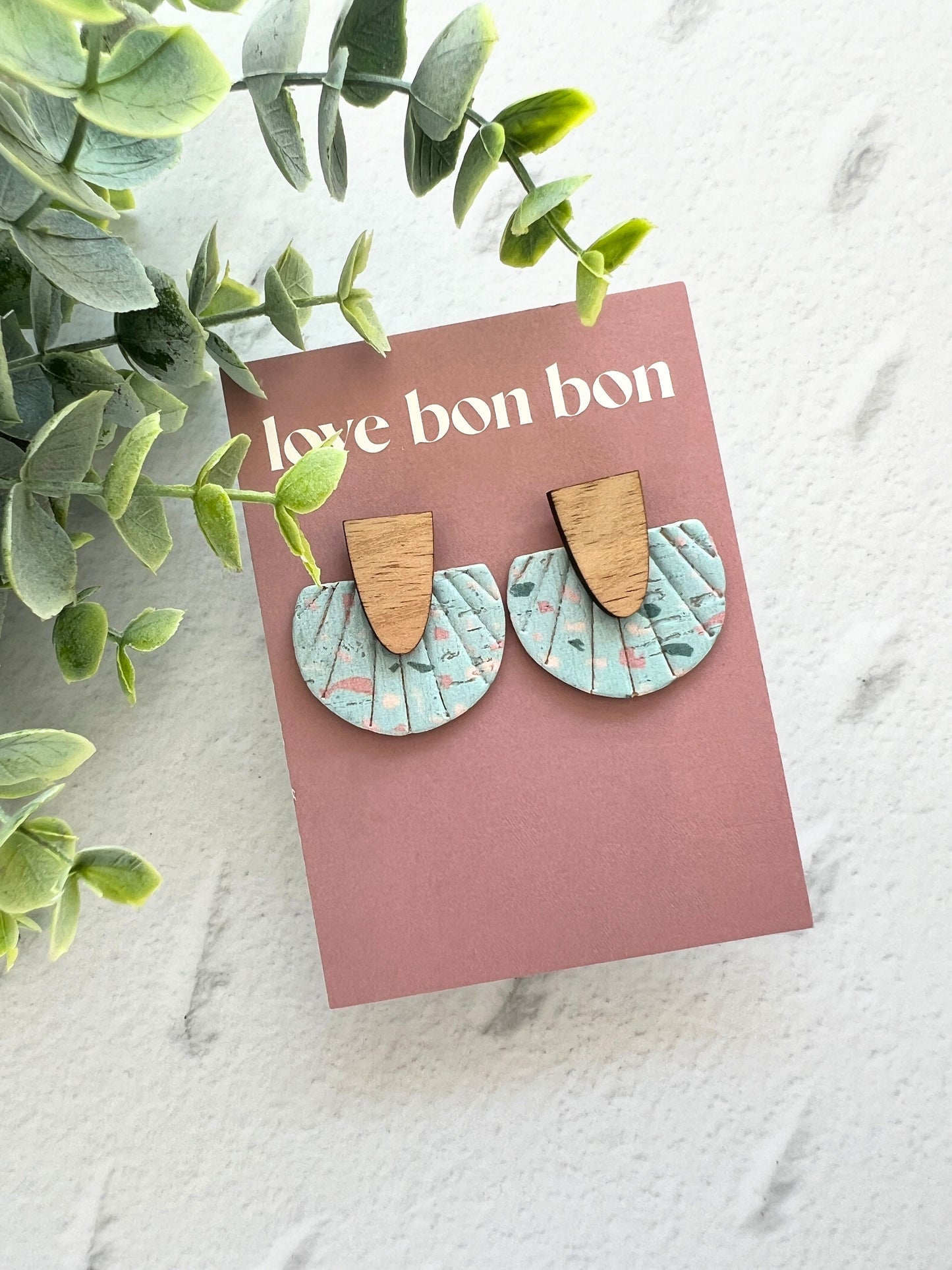 Lumi - Half Circle Embossed Dangle Earring