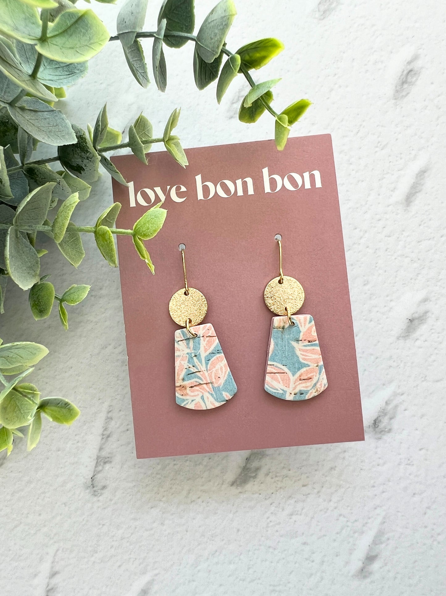 Tia - Curved Trepezoid Dangle Earring