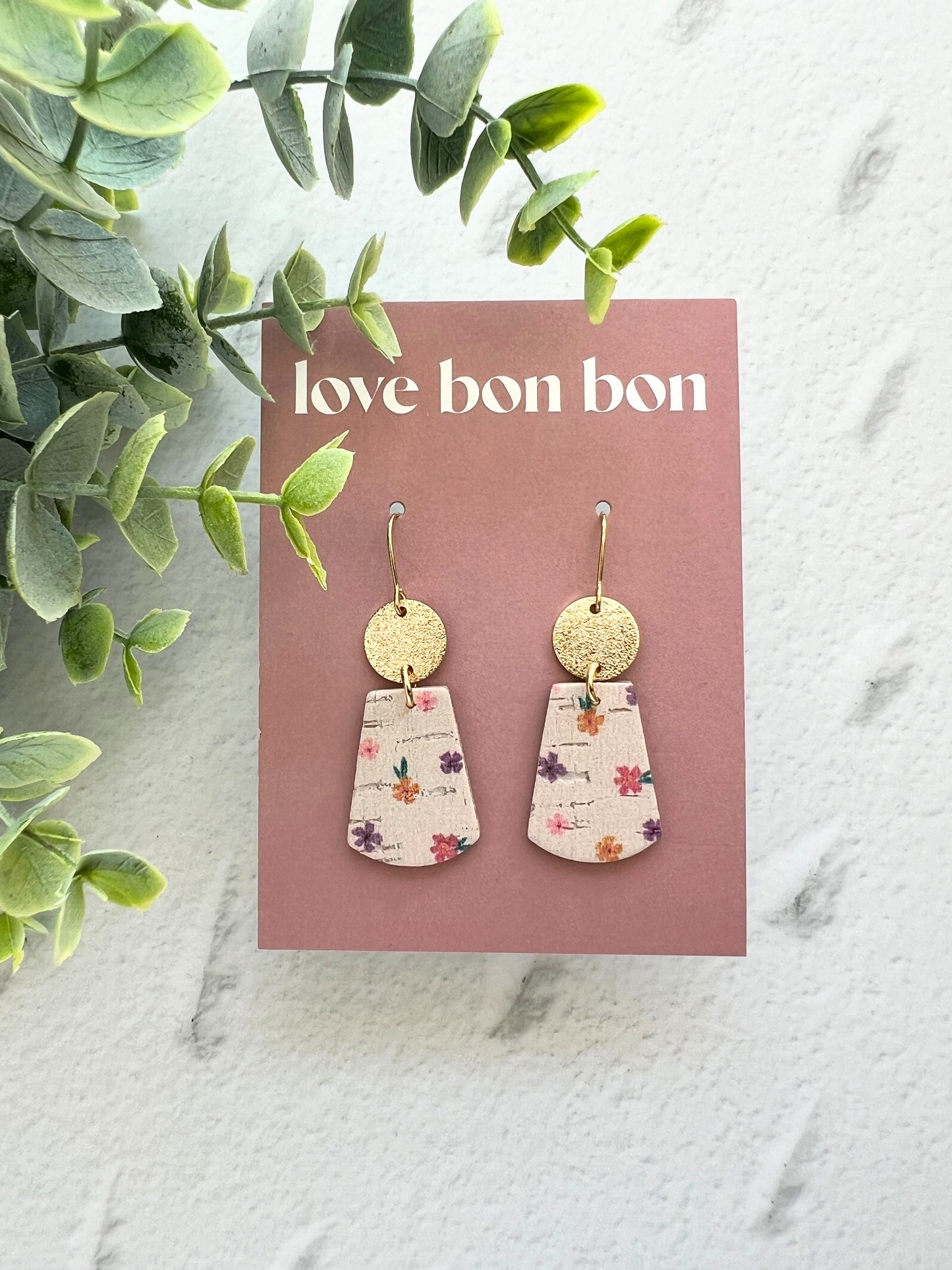Tia - Curved Trepezoid Dangle Earring