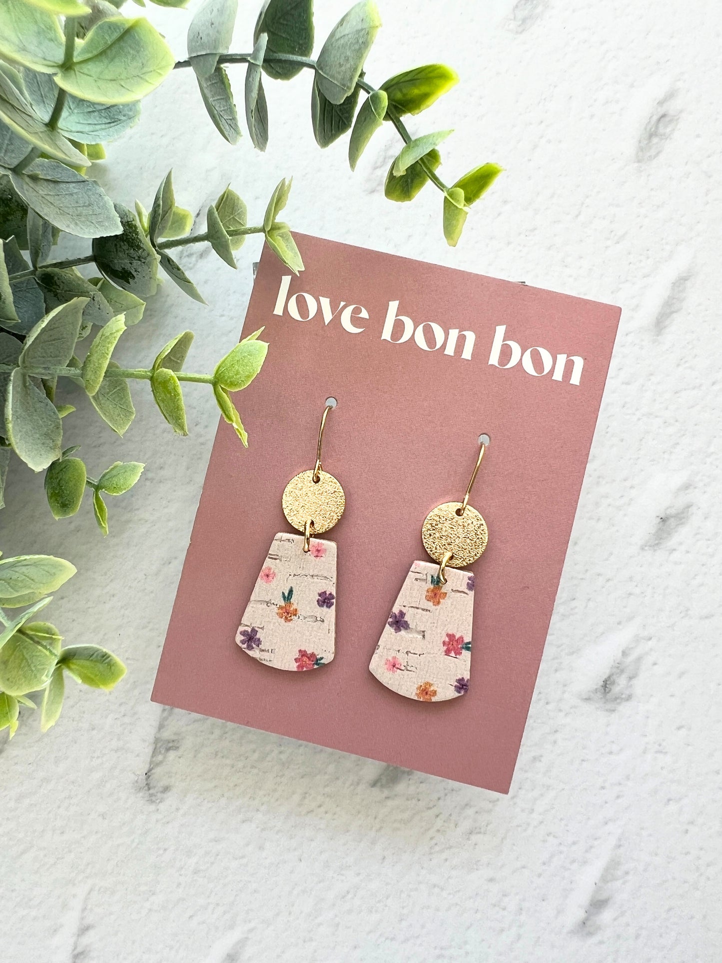 Tia - Curved Trepezoid Dangle Earring