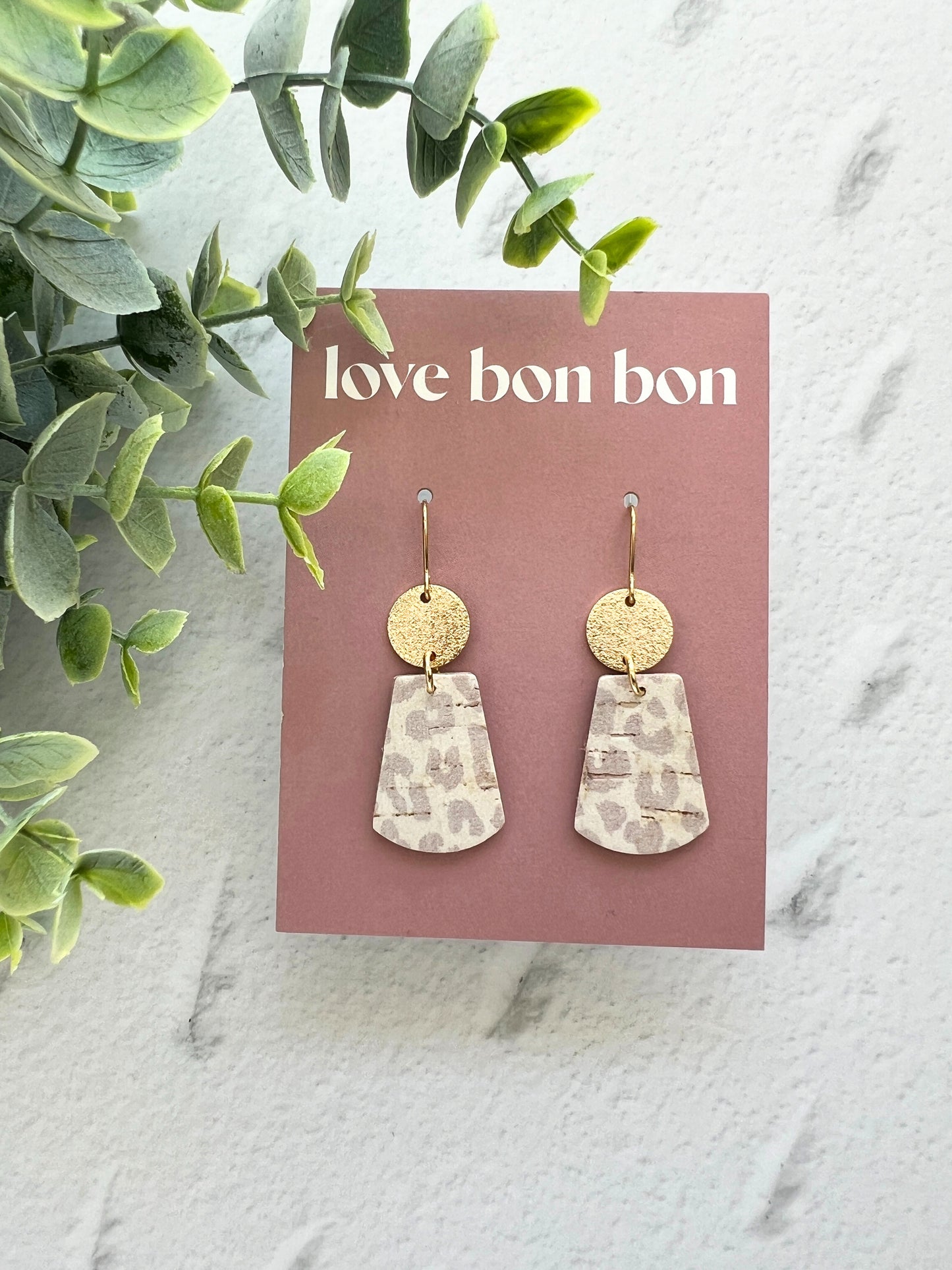 Tia - Curved Trepezoid Dangle Earring