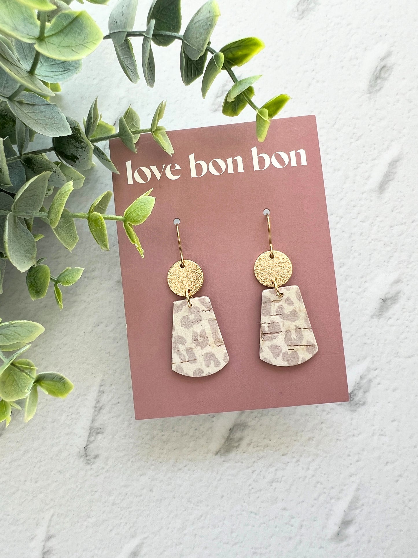 Tia - Curved Trepezoid Dangle Earring