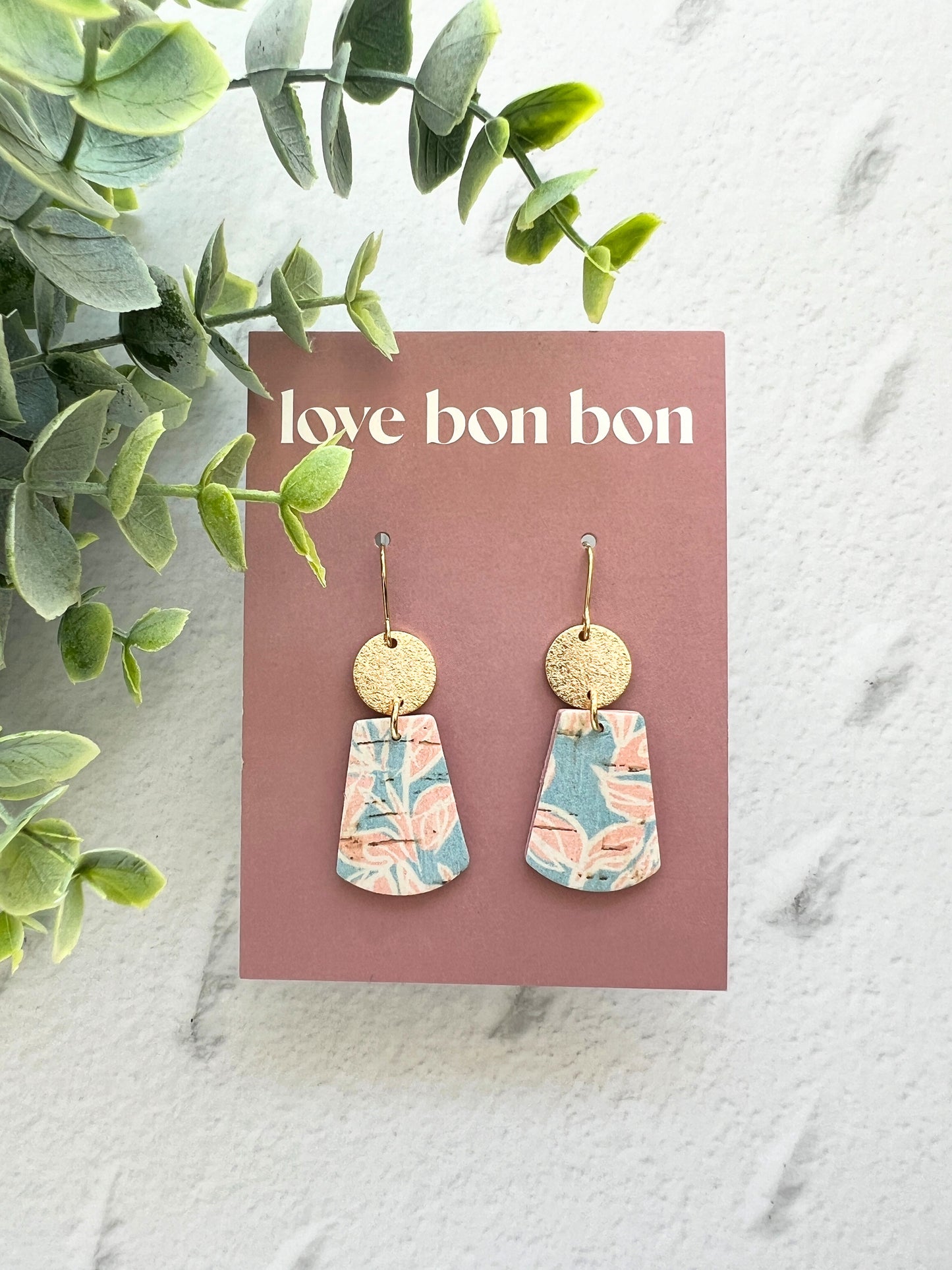 Tia - Curved Trepezoid Dangle Earring