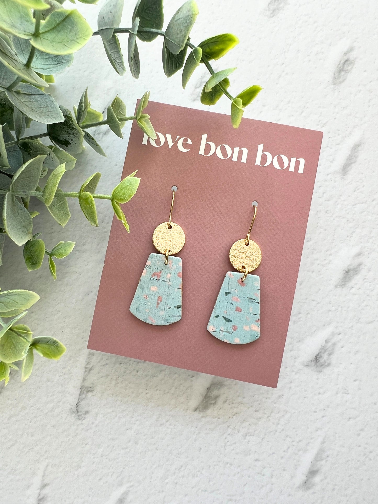 Tia - Curved Trepezoid Dangle Earring