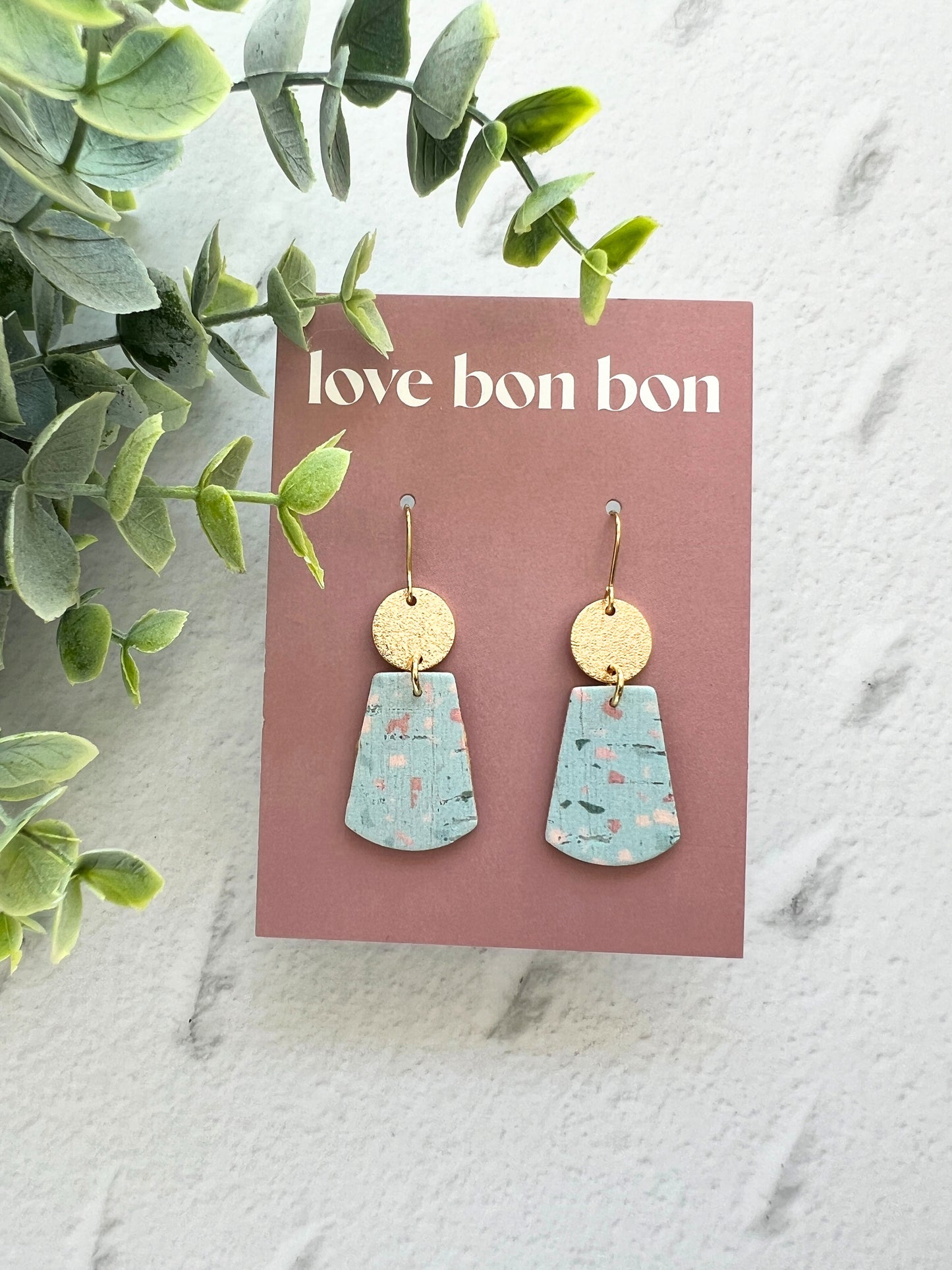 Tia - Curved Trepezoid Dangle Earring
